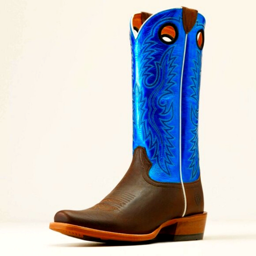 Ariat Men's Tobacco Toffee & Blue Ringer Cutter Toe Cowboy Boots 10051032
